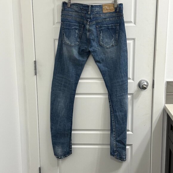 One Teaspoon Classic Blue Skinny Jeans - Picture 2 of 4